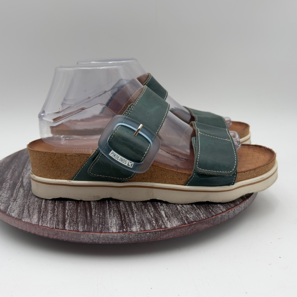 Pikolinos Sandals Womens Size 39 8.5-9 Menorca Leather Platform Buckle Comfort